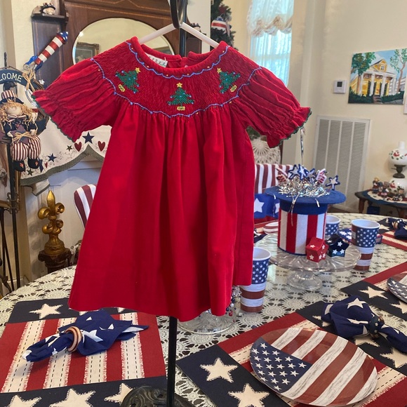 Le Za Me Smocked Infant girls Dress size 12 months - Picture 13 of 16